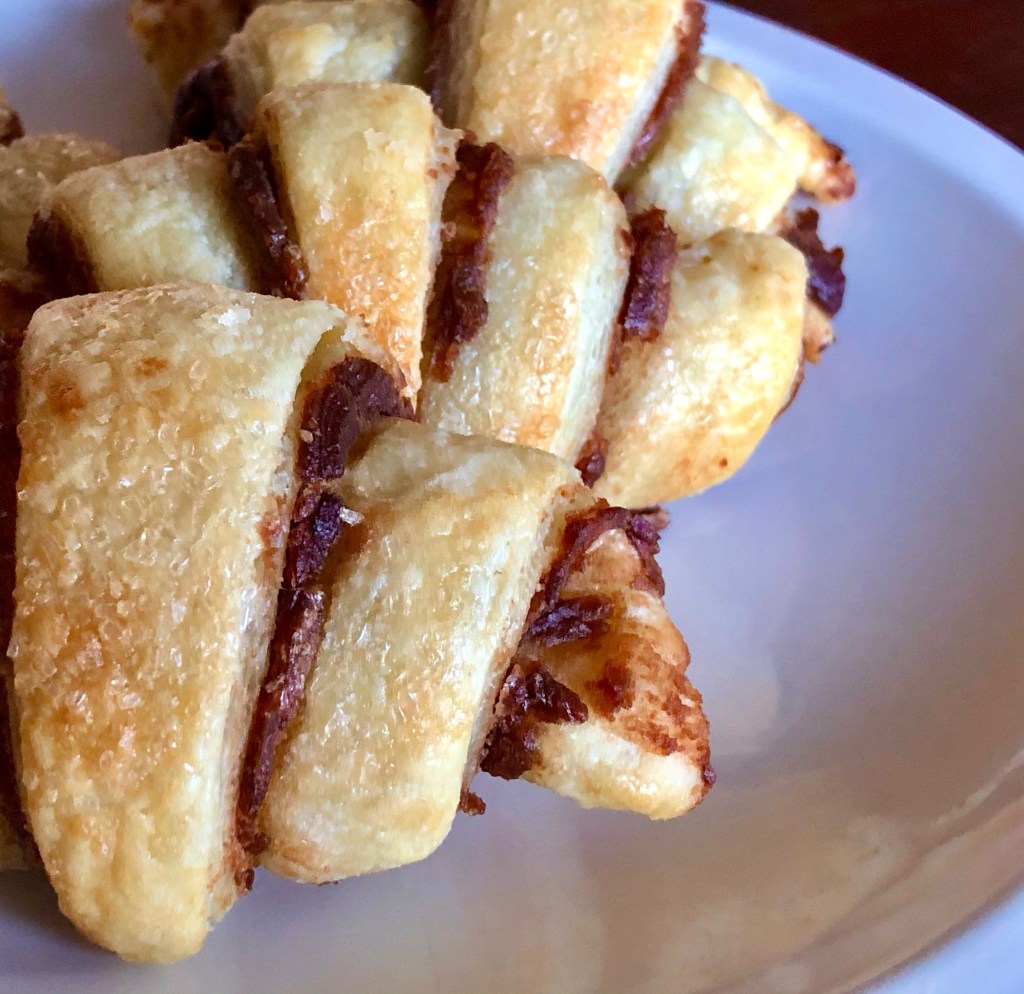 Azuki Croissants arranged on a plate