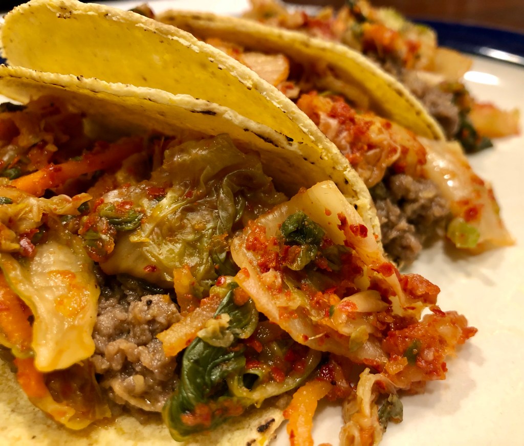 Three Korean BBQ Tacos 